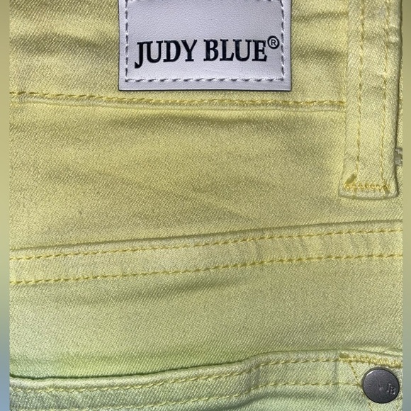 Judy Blue Dip Dye Shorts Denim Ombre Pastel Size MED - Picture 5 of 6